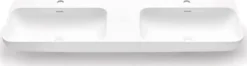 Kaksoispesuallas Bathco Bari, 1200x400mm, valkoinen