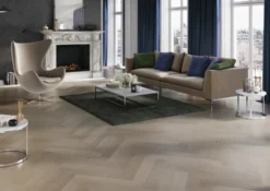 Kalanruotoparketti DomusFlooring Tammi Louvre HB 14x130x725 mm