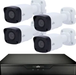 Kameravalvontajärjestelmä Celotron UNV 4K, älykäs tallennin, 8 kanavaa + 2TB kiintolevy + 4kpl keinoälyllä varustetut 8MP/4K kamerat + 4kpl 30m RJ45 kaapelit