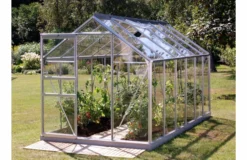 Kasvihuone Vitavia Venus 7.5m² lasi alumiinirunko harmaa