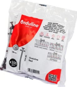 Kateruuvi Onduline 3,9x60 mm 100 kpl punainen