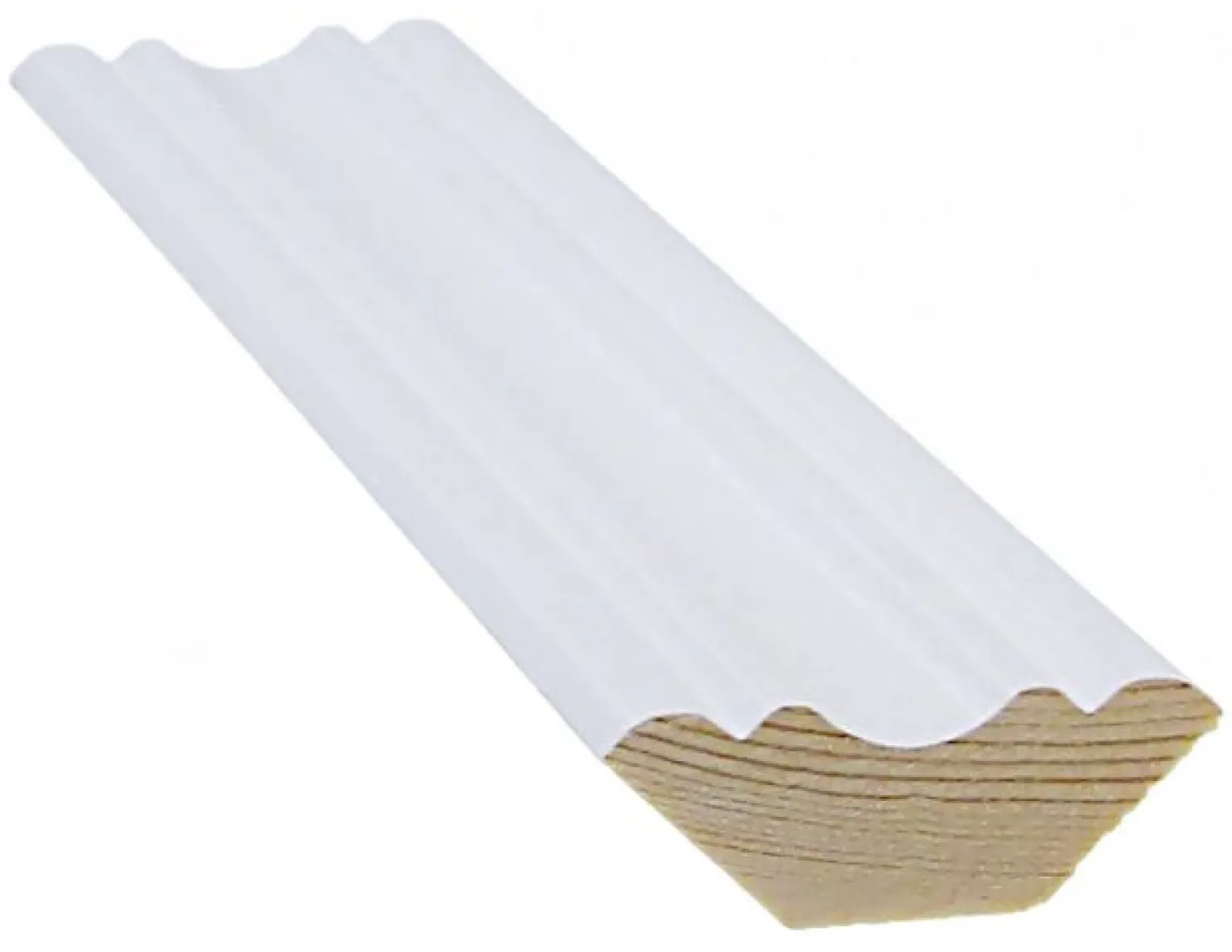 Kattolista Cent 14x40x3300 mm koriste mänty valkoinen