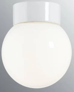 Kattovalaisin Ifö Electric Classic Glob Ø150mm opaalilasi valkoinen suora IP20