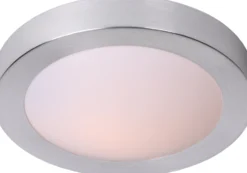 Kattovalaisin Lucide Fresh Ø27 cm IP44 satiinikromi