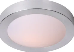 Kattovalaisin Lucide Fresh Ø35 cm IP44 satiinikromi