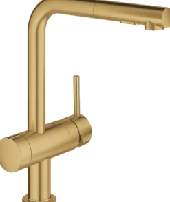 Keittiöhana Grohe Minta, APK-liitäntä, ulosvedettävä juoksuputki, brushed cool sunrise