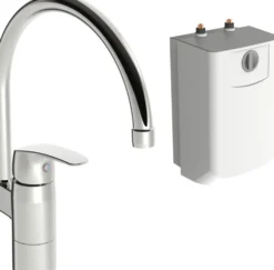 Keittiöhana mökille Oras Safira 1024F, vedenlämmitin, kromi