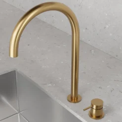 Keittiöhana Scandtap Steel Harmonized K2 Sand, messinki