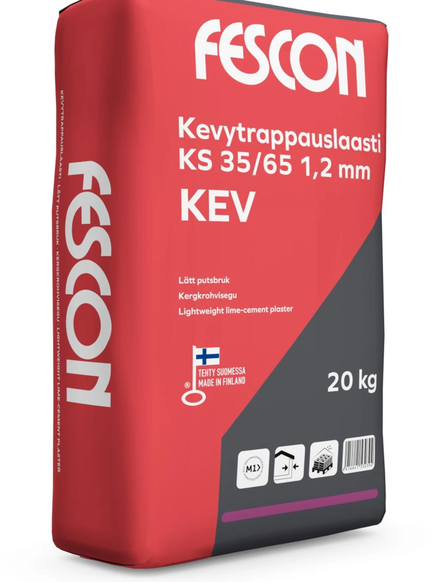 Kevytrappauslaasti Fescon KEV KS 35/65, 20kg, 1.2 mm
