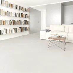 Kivikomposiittivinyylilaatta DomusFlooring Iku-Turson kuukivi, integroitu askeläänieriste