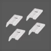 Korinpysäytin Meshkoreille Elfa Classic 50x26x10 mm 4 kpl läpikuultava