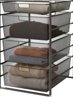 Koripaketti Elfa Mesh Basic 744525, 74x45x54cm, grafiitti