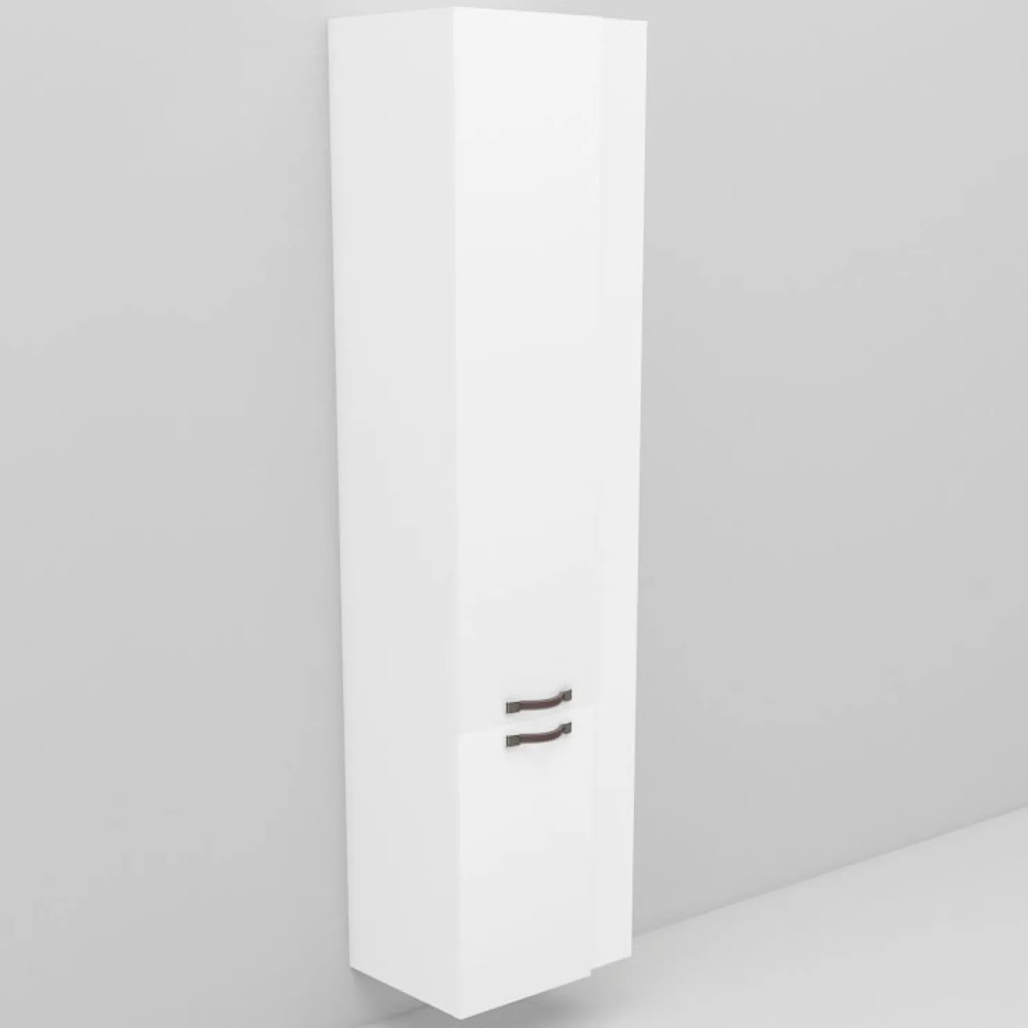 Korkea kaappi Noro Flexline 220-221 420x1650x298 mm sileä valkoinen