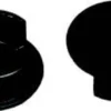 Käsijohteen päätyosa Dolle Clean Black musta 2kpl