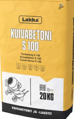 Kuivabetoni Lakka S 100, eri kokoja