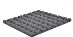 Kumilaatta Nordic Play, 500x500x30mm musta