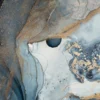 Kuvatapetti Rebel Walls Agate Crystal sininen mitatilaus non-woven