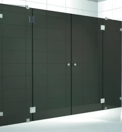 Kylpyhuoneen tilanjakaja Elegance 08 musta mittatilaus korkeus 2000 mm