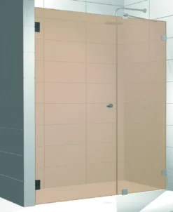 Kylpyhuoneen tilanjakaja Elegance 21 Pronssi mittatilaus korkeus 2000 mm