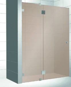 Kylpyhuoneen tilanjakaja Elegance 04 pronssi mittatilaus korkeus 2000 mm