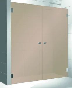 Kylpyhuoneen tilanjakaja Elegance 05 pronssi mittatilaus korkeus 2000 mm