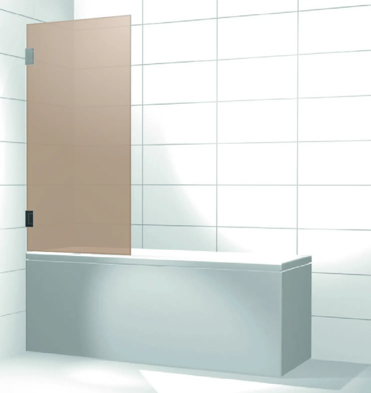 Kylpyhuoneen tilanjakaja Elegance 10 pronssi mittatilaus korkeus 1400 mm