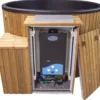Kylpytynnyri kaasukamiinalla SpaDealers City-Palju Arctic 4-6 hlöä 1200l brown/graphite black