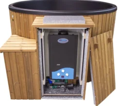 Kylpytynnyri kaasukamiinalla SpaDealers City-Palju Arctic 4-6 hlöä 1200l brown/graphite black