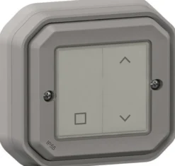 Langaton verhokytkin Legrand Plexo with Netatmo IP55 pinta, paristoton, harmaa