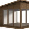 Lasipaviljonki pulpettikatolla 4x4m
