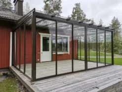 Lasiterassi Maakunnan lasi 6x3 6000x3000 mm eri värejä