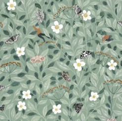 Lastenhuoneen tapetti Rebel Walls Pixie Shore Mint, vihreä