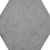 Lattialaatta Kymppi-Lattiat Concrete hex Antracite 14x16cm