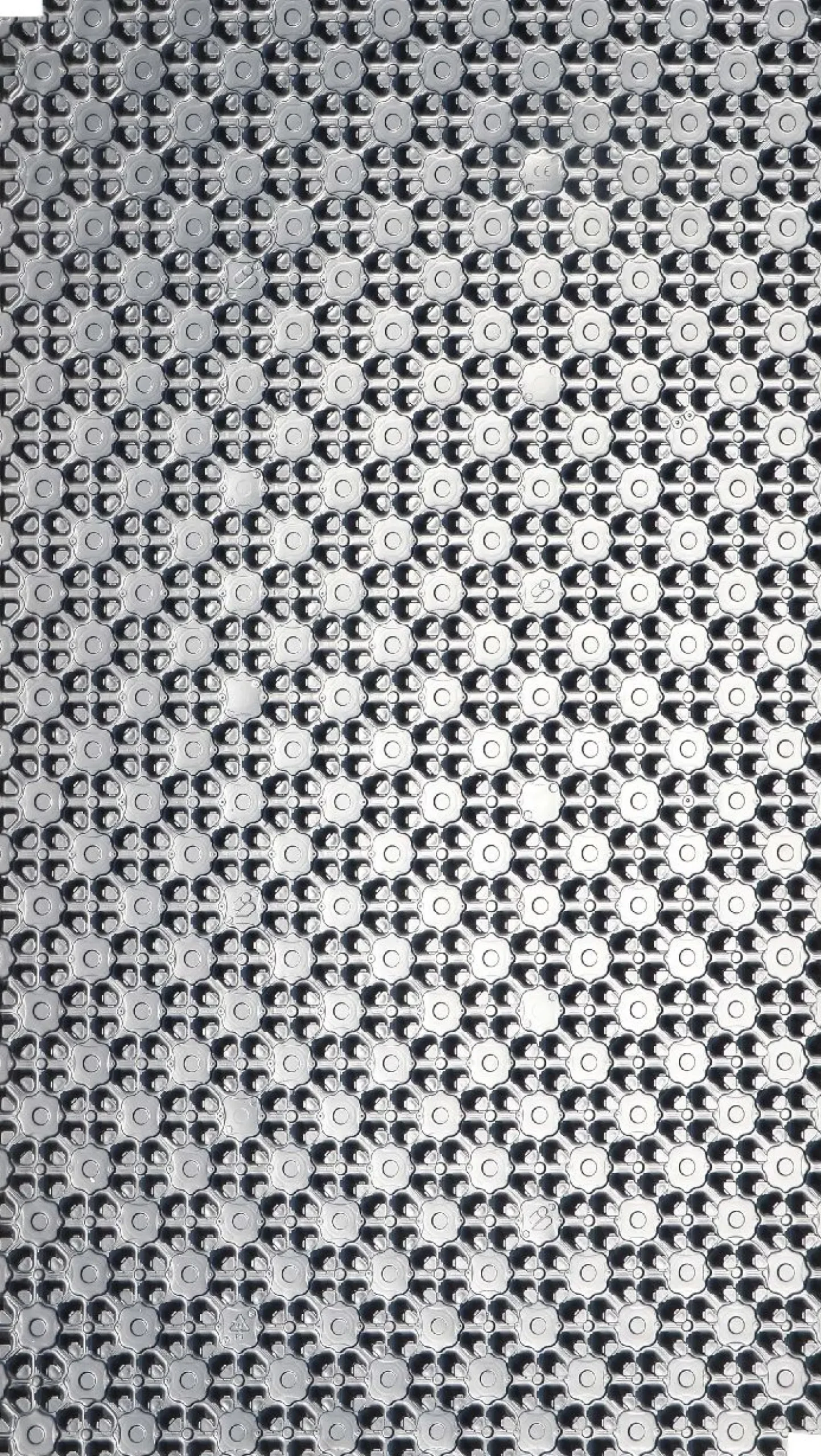 Lattialämmityksen asennuslevy Tycroc NOB, 1450x850x20.5mm, 1.12m2