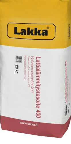 Lattiatasoite Lakka 400, lattialämmitystasoite 20kg