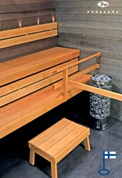 Laudepaketti Prosauna Pro-laude 240 leveys max. 2400 mm syvyys 530/410 mm leppä