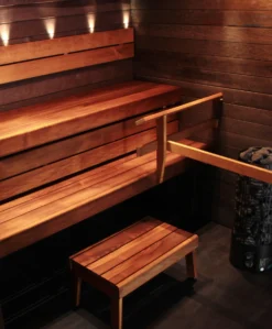 Laudepaketti Prosauna Pro-laude 240 leveys max. 2400 mm syvyys 530/410 mm thermohaapa
