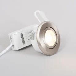 LED-alasvalo FTLIGHT Pallas, 6W, 450lm, IP44, 60°, himmennettävä, kromi, eri vaihtoehtoja