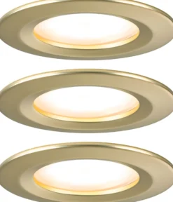 LED-alasvalo Paulmann Nova Coin Basic IP44 Ø78mm 6W 470lm 2700K upotettava mattakulta 3kpl/pkt