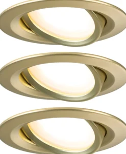 LED-alasvalo Paulmann Nova Coin Ø84mm 50° 6W 470lm 2700K upotettava mattakulta 3kpl/pkt