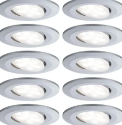 LED-Alasvalosetti Paulmann Calla 10-osainen suunnattava IP65 4000K eri värejä