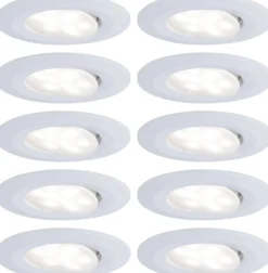LED-Alasvalosetti Paulmann Calla 10-osainen suunnattava IP65 4000K eri värejä