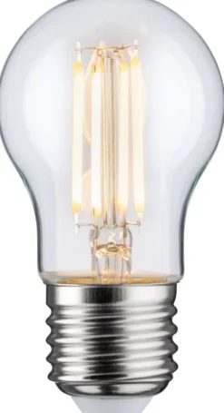 LED-filamenttilamppu Paulmann Drop, E27, 806lm, 6.5W, 2700K, kirkas