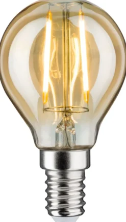 LED-filamenttilamppu Paulmann Drop, E14, 160lm, 2W, 1700K, kulta
