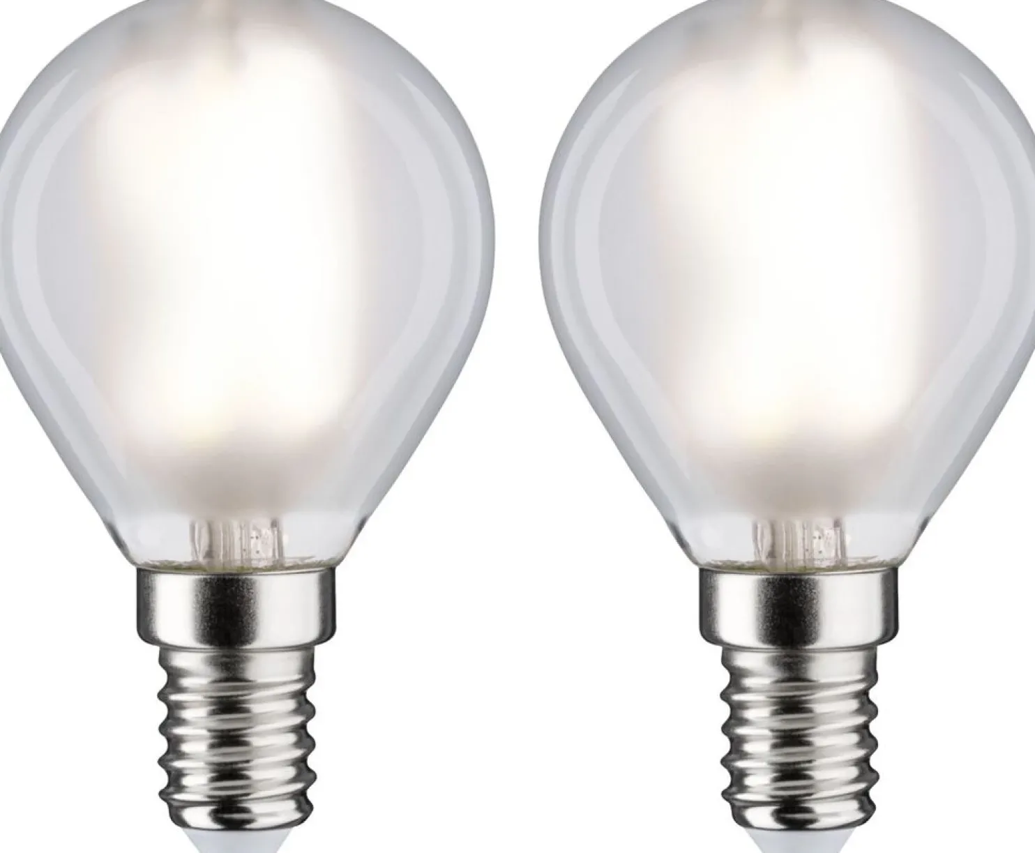 LED-filamenttilamppu Paulmann Drop, E14, 470lm, 4.8W, 4000K, matta, 2kpl