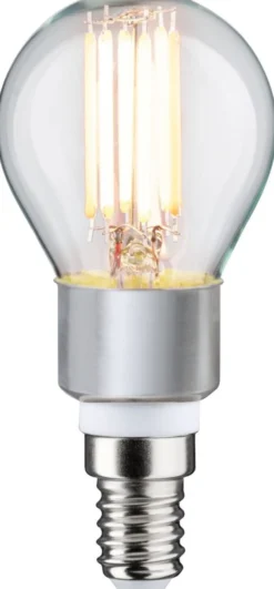 LED-filamenttilamppu Paulmann Drop, E14, 470lm, 5W, säädettävä värilämpötila, kirkas