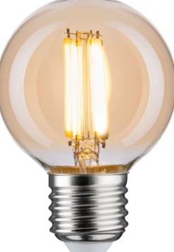 LED-filamenttilamppu Paulmann Globe, G60, E27, 780lm, 7W, 2700K, himmennettävä, kulta