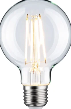 LED-filamenttilamppu Paulmann Globe, G80, E27, 806lm, 7.5W, 2700K, himmennettävä, kirkas