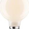 LED-filamenttilamppu Paulmann Globe, G80, E27, 470lm, 5.6W, 2700K, himmennettävä, opaali