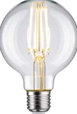 LED-filamenttilamppu Paulmann Globe, G80, E27, 806lm, 7.5W, 2700K, kirkas